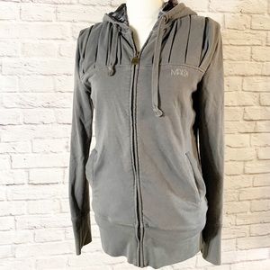 🌻 Womens MATIX grey JACKET hoodie sz Large